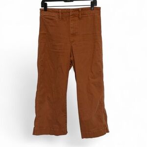 Madewell Orange Wide Leg Pants